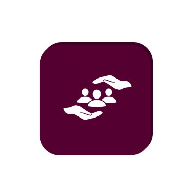 İnsanlar basit web simgesi, anahat vektör çizim grup