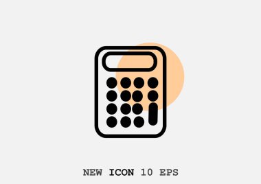 hesap makinesi web simge vektör çizim