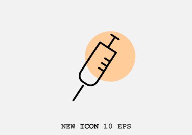 Basit şırınga web simgesi