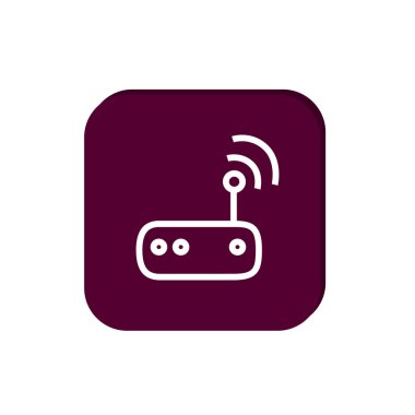 Kablosuz yönlendirici simgesi. Vektör çizim