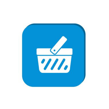 Alışveriş sepeti basit web simgesi