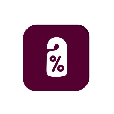 yüzde işareti, web simgesi indirim. vektör tasarımı