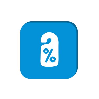 yüzde işareti, web simgesi indirim. vektör tasarımı