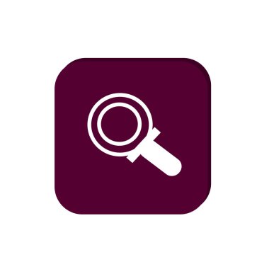 Büyüteç basit simgesini, vektör çizim