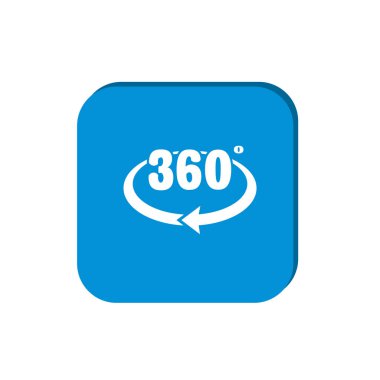 yuvarlak ok simgesi ile 360 derece