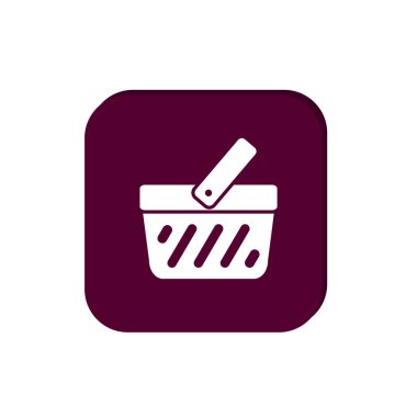 Alışveriş sepeti basit web simgesi