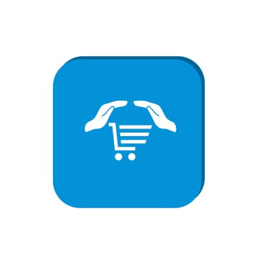 el ve alışveriş sepeti işareti