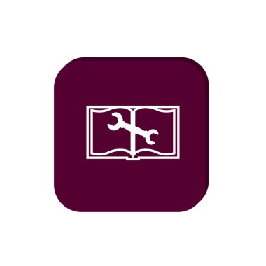 kitap ayar web simgesi. Vektör tasarımı