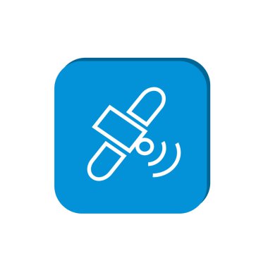 Uzay İstasyonu ince çizgi simgesi