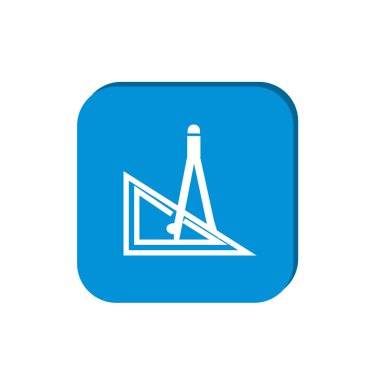 Düz cetvel ve pergel kutsal kişilerin resmi, vektör, illüstrasyon