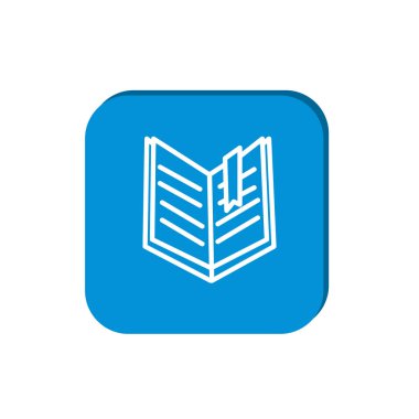kitap web simge vektör çizim
