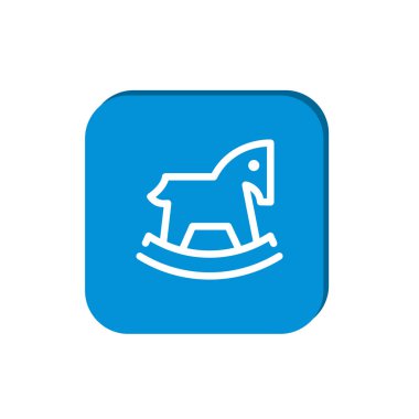 Çocuk oyuncak at web simgesi