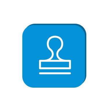 Mühür stamper kavramı simgesi