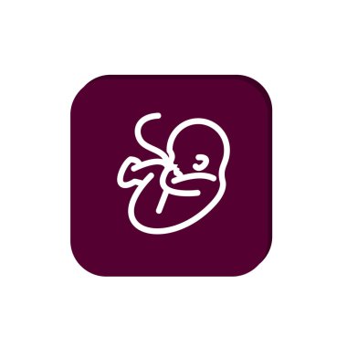 basit çizgiler, Anahat vektör çizim bebek simge