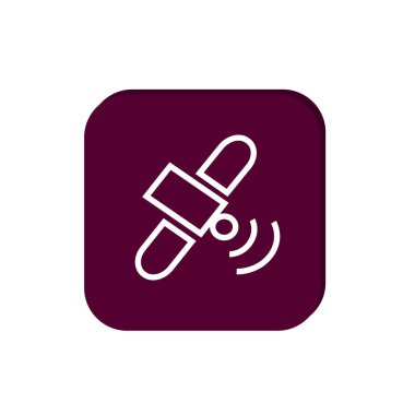 Uzay İstasyonu ince çizgi simgesi