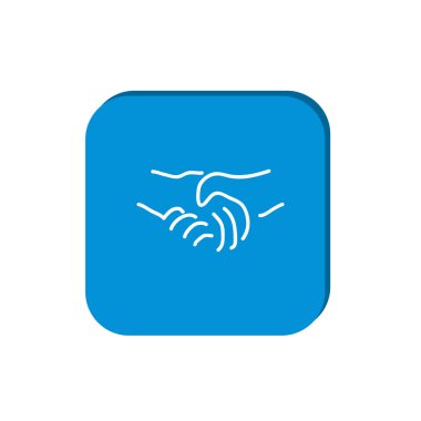 El sıkışma basit web simgesi