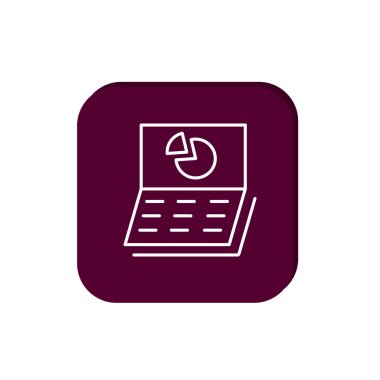 Basit laptop ile grafik ekran üzerinde