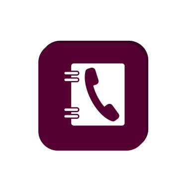 Telefon görüşmesi web simgesi, basit vektör çizim