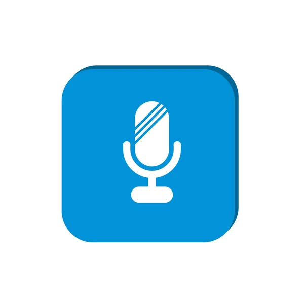 Micrófono icono web — Archivo Imágenes Vectoriales