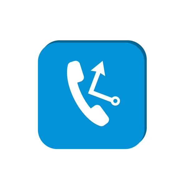 Phone Call Web Icon Simple Vector Illustration — Stock Vector