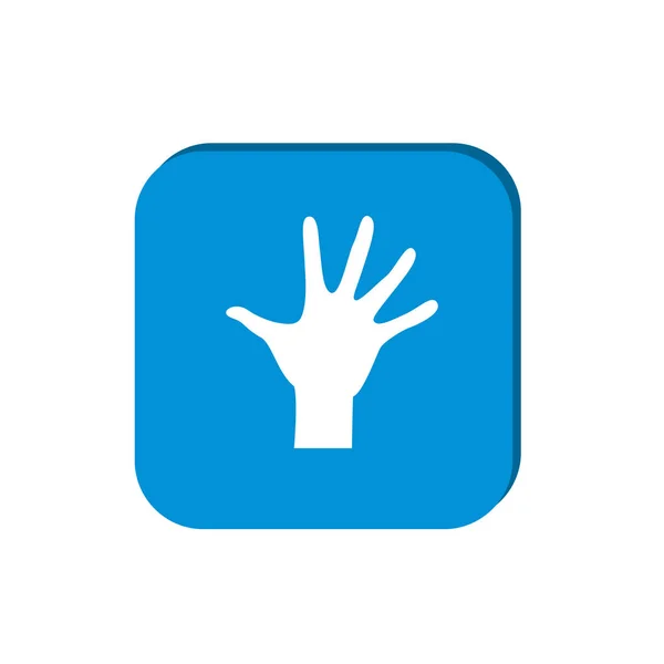 Stop handpictogram — Stockvector