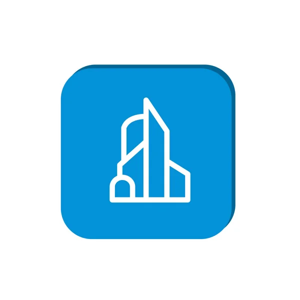 Bygningsnettverk Icon – stockvektor