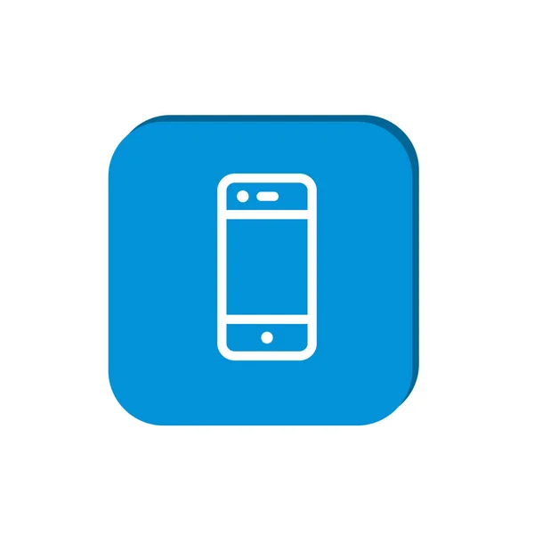Απλή Smartphone Οθόνη Κενό Εικονίδιο Web — Διανυσματικό Αρχείο