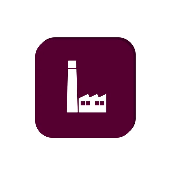 Εργοστάσιο, εικονίδιο web — Διανυσματικό Αρχείο