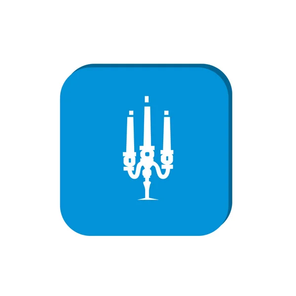 Candlestick web icon — Stock Vector