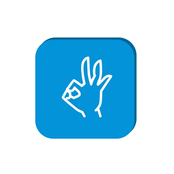 OK gesture web icon — стоковый вектор