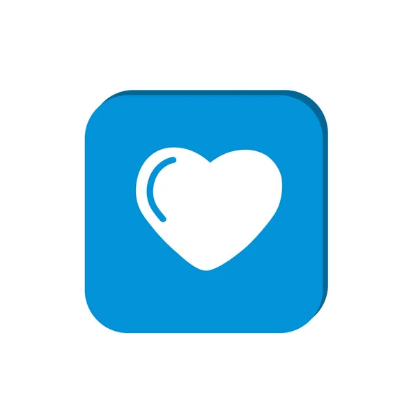 Εικονίδιο Web Απλή Καρδιά Εικονογράφηση Φορέας Διάρθρωσης — Διανυσματικό Αρχείο