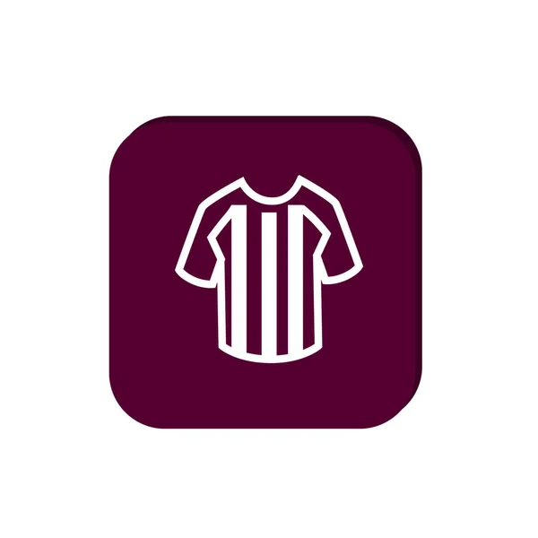 Vektor Illustration Von Fußball Shirt Web Symbol — Stockvektor