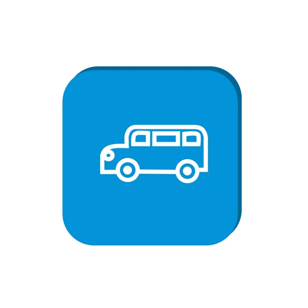 Icona web scuolabus — Vettoriale Stock