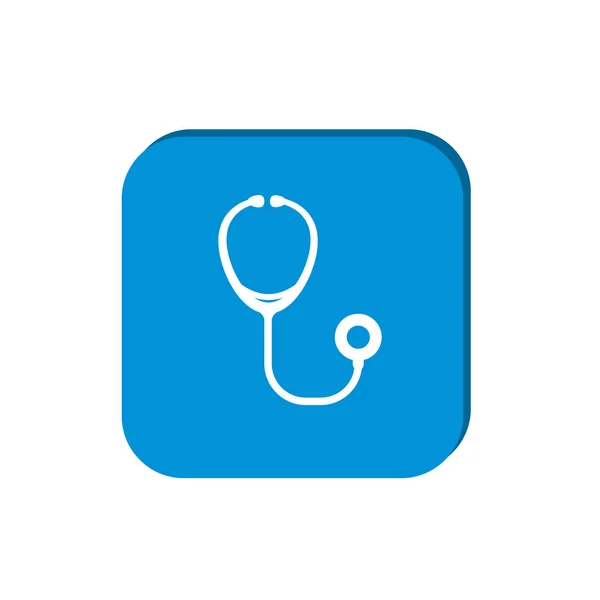 Stethoscope web icon — Stock Vector