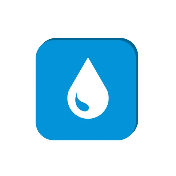 Liquid droplet simple web icon — Stock Vector