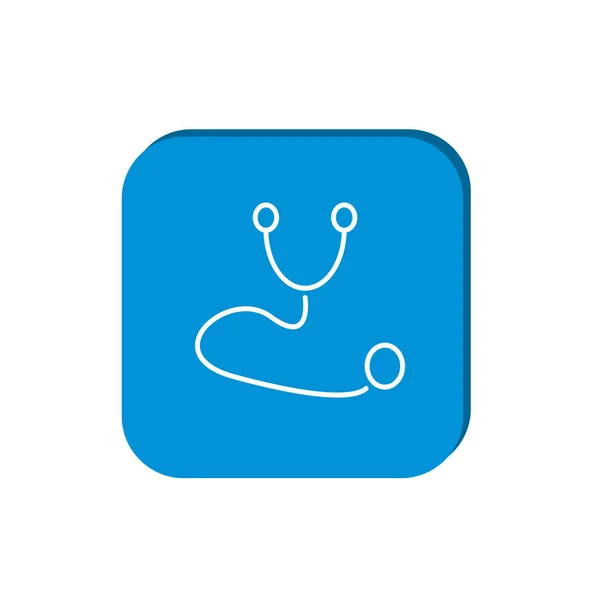 Stethoscope web icon — Stock Vector