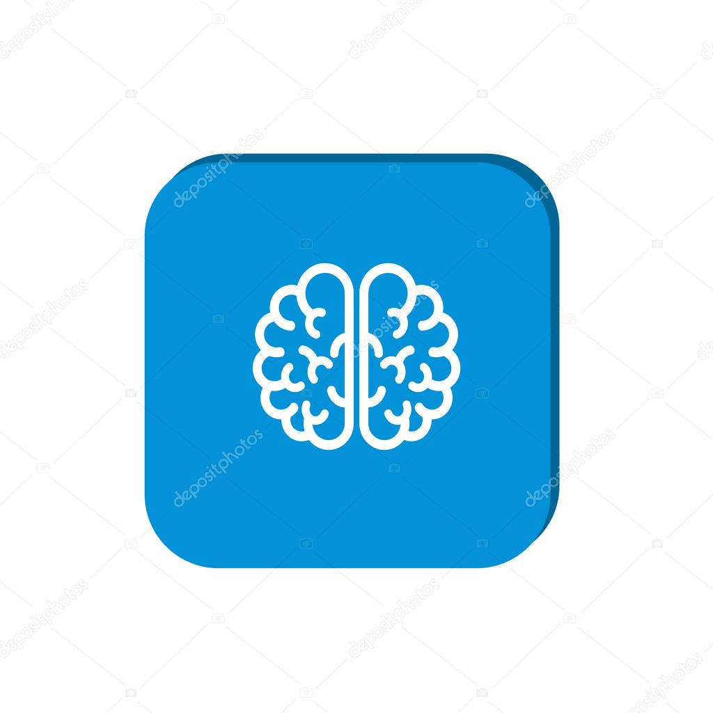 Brain icon isolated