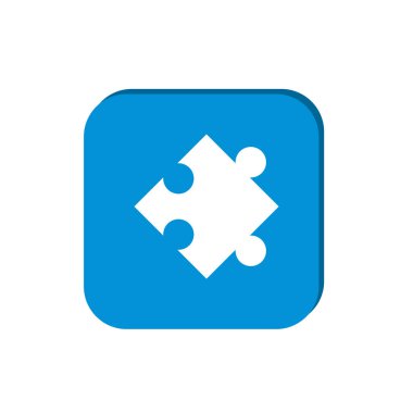 iş ve Finans simgesi bulmaca vektör çizimi 