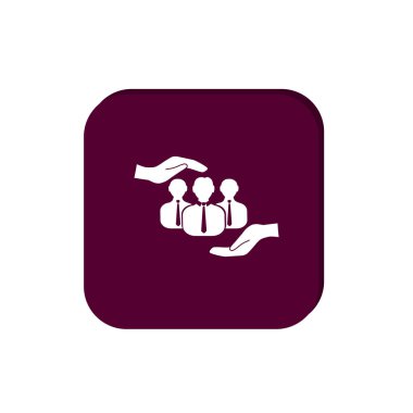 İnsanlar basit web simgesi, anahat vektör çizim grup