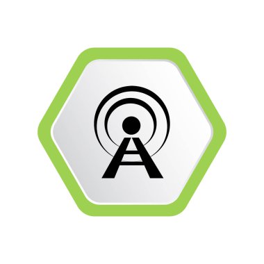 anten grafik illüstrasyon kule vektör yayın