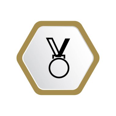 Ödülü madalyon vektör çizim