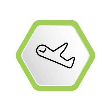 Uçan düzlemin vektör çizimi 