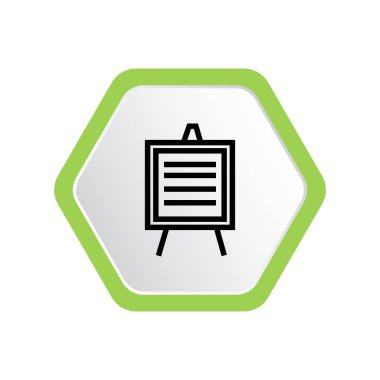 şövale kurulu vektör çizim 