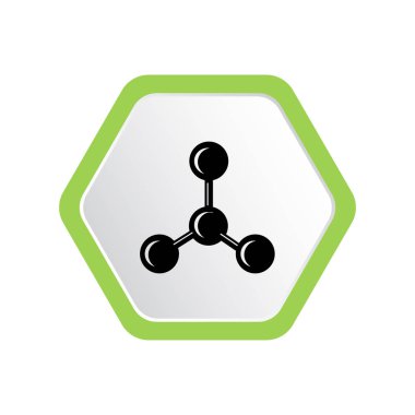 Basit Dna web satırı simgesi. Vektör çizim