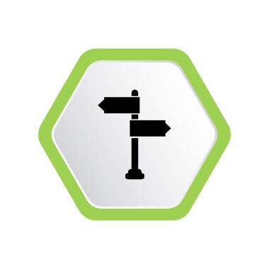 Yön ahşap plakalar ile tahta kutup vektör Illustration 