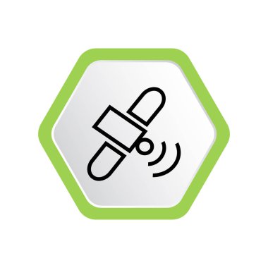 Uzay gemisi simge vektör çizim