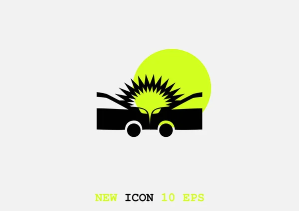 Icono Web Gráfico Mínimo Ilustración Vectorial Accidente Coches — Vector de stock