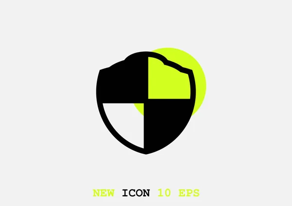 Illustration Vectorielle Minimale Badge Bouclier — Image vectorielle