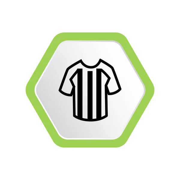 Grafik Vektorillustration Der Shirt Uniform Der Sportlichen Fußballmannschaft — Stockvektor