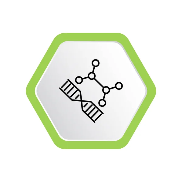 Grafisk Vektor Illustration Dna Och Atomer — Stock vektor